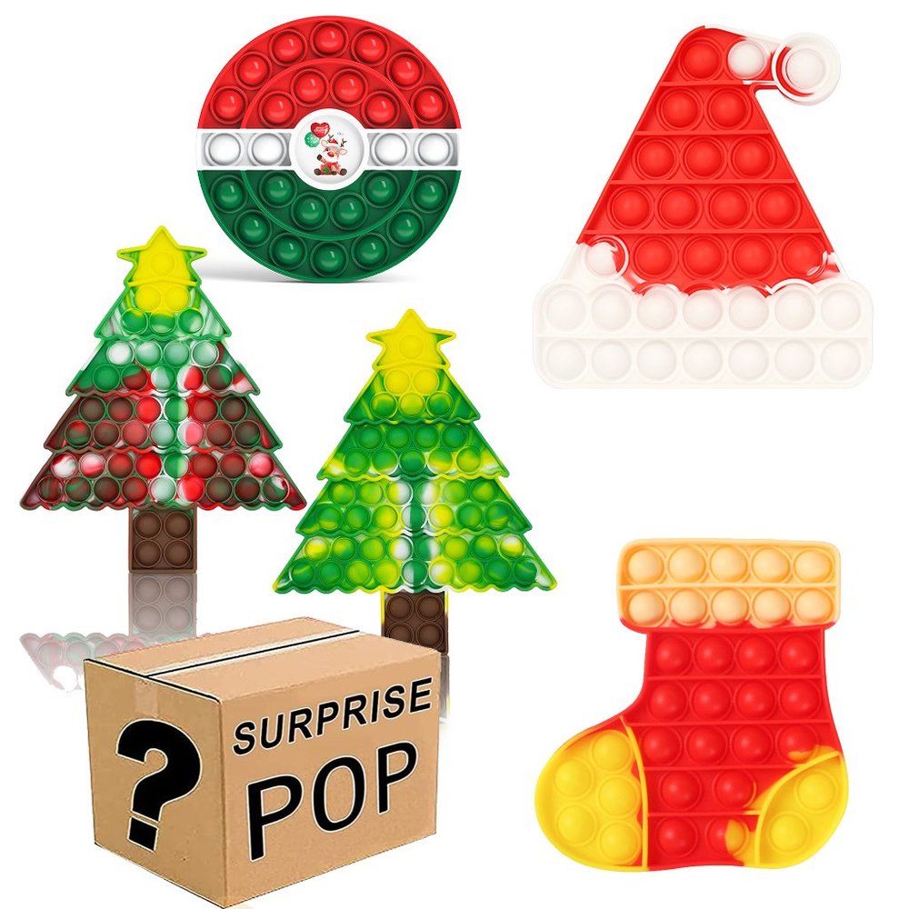 Sensory Popping Game | Santa Christmas Pop It Easter Toys